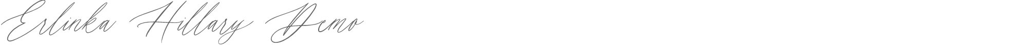 Erlinka Hillary Erlinka Hillary Demo.otf font preview